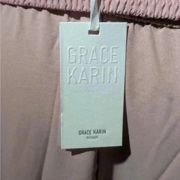 Grace Karin Womens pink Two Way Boho Ruffle Tiered Tube Top Dress - Picture 3 of 4